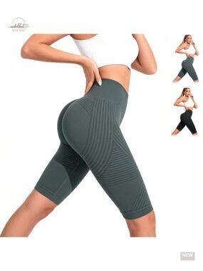 High Waist 3D Cellulite Compression Butt Lifting Leggings for Yoga Workout